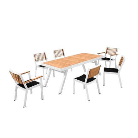 Kerti étkészlet HIGOLD II - York Dining White/Black 