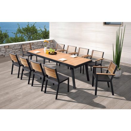 Kerti étkészlet HIGOLD III - York Dining Black/Black