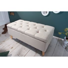 Design ülőpad Queen 100 cm bézs 