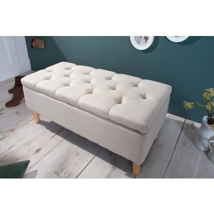 Design ülőpad Queen 100 cm bézs 
