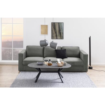 Design 3-szémelyes ülőgarnitúra Danette 249 cm szürke