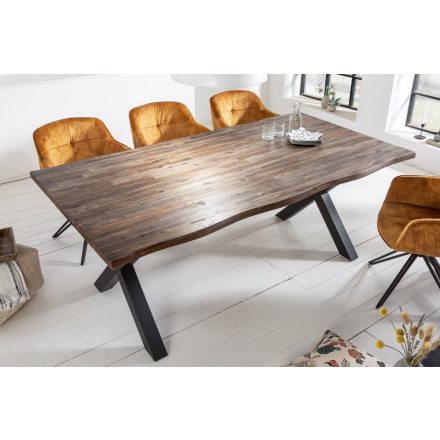 Design étkezőasztal Evolution 160 cm barna akácfa
