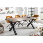 Design étkezőasztal Evolution X 160 cm barna akác