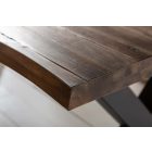 Design étkezőasztal Evolution X 160 cm barna akác