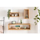 3 fali polc készlet Miley natúr / mangó 