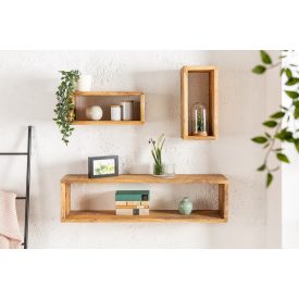 3 fali polc készlet Miley natúr / mangó 