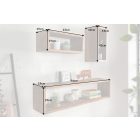 3 fali polc készlet Miley barna / mangó