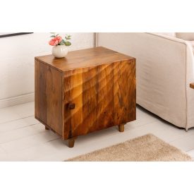 Design éjjeliszekrény Shayla 50 cm barna mangó