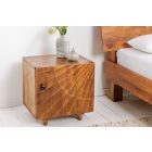 Design éjjeliszekrény Shayla 50 cm barna mangó