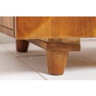 Design éjjeliszekrény Shayla 50 cm barna mangó