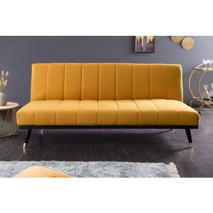 Design ágyazható kanapé Halle 180 cm mustársárga