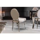 Design szék Rococo II bézs bársony