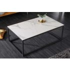 Kerámia dohányzóasztal Sloane 100 cm fehér márvány