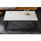 Kerámia dohányzóasztal Sloane 100 cm fehér márvány