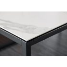 Kerámia dohányzóasztal Sloane 100 cm fehér márvány