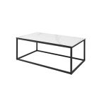 Kerámia dohányzóasztal Sloane 100 cm fehér márvány