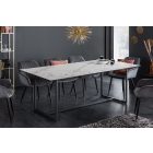 Kerámia étkezőasztal Sloane 200 cm fehér márvány