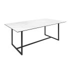 Kerámia étkezőasztal Sloane 200 cm fehér márvány