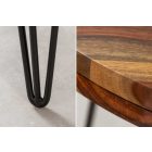 Design kerek étkezőasztal Elegant 120 cm Sheesham