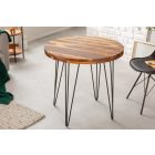 Design kerek étkezőasztal Elegant 80 cm Sheesham