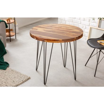 Design kerek étkezőasztal Elegant 80 cm Sheesham