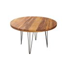 Design kerek étkezőasztal Elegant 80 cm Sheesham