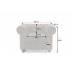 Design fotel Chesterfield II antik barna