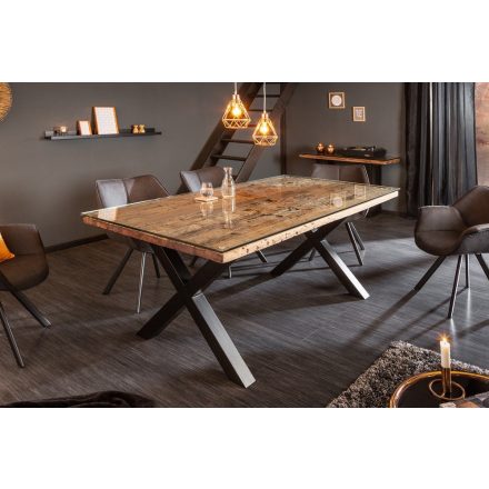 Design étkezőasztal Shark X 180 cm természetes