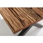 Design étkezőasztal Shark X 220 cm természetes teakfa