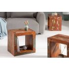 Design kisasztal Jacktar 45 cm újrahasznosított fa 