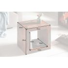 Design kisasztal Jacktar 45 cm újrahasznosított fa 