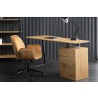 Design íróasztal Kiana 160 cm tölgy minta 