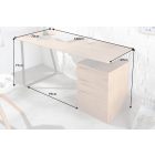 Design íróasztal Kiana 160 cm tölgy minta 