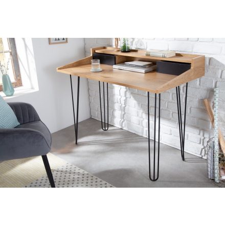 Design íróasztal Kiana II 110 cm tölgy minta 
