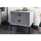 Design éjjeliszekrény Gallia ezüstszürke 