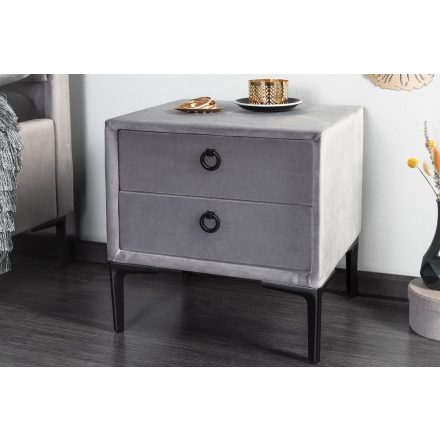 Design éjjeliszekrény Gallia ezüstszürke 