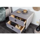 Design éjjeliszekrény Gallia ezüstszürke 