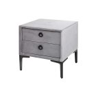 Design éjjeliszekrény Gallia ezüstszürke 