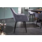 Design szék Garold szürke bársony 