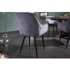 Design szék Garold szürke bársony 