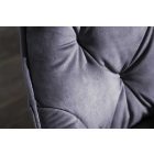 Design szék Garold szürke bársony 