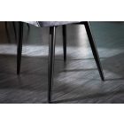 Design szék Garold szürke bársony 