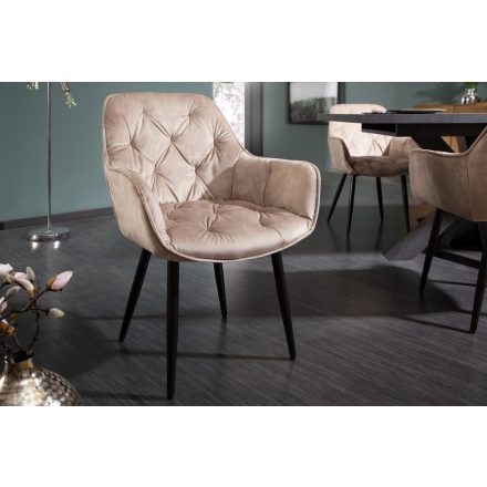 Design szék Garold pezsgő bársony 