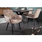 Design szék Garold pezsgő bársony 