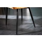 Design szék Garold mustársárga bársony 