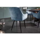 Design szék Garold kékeszöld bársony 