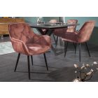 Design szék Garold barna bársony