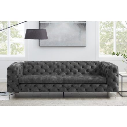 Design ülőgarnitúra Rococo 240 cm sötétszürke