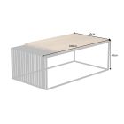 Design dohányzóasztal Haines 100 cm tölgy