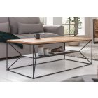 Design dohányzóasztal Haines 110 cm tölgy